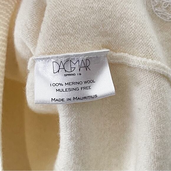 Dagmar Cream Sweater Merino Wool 100% - Picture 6 of 6